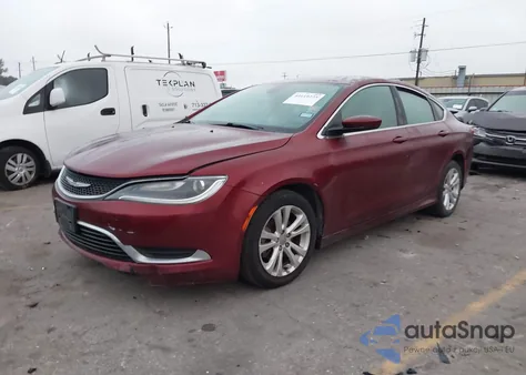 2015 Chrysler 200 Limited z USA, uszkodzony, nr VIN 1C3CCCAB5FN641358